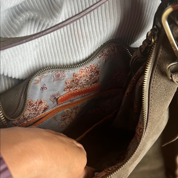 HOBO olive green Suede Hobo Bag - Picture 5 of 9